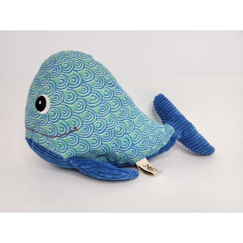 Maison Chic Wally The Whale Blue Swirl‎ Stuffed Plush